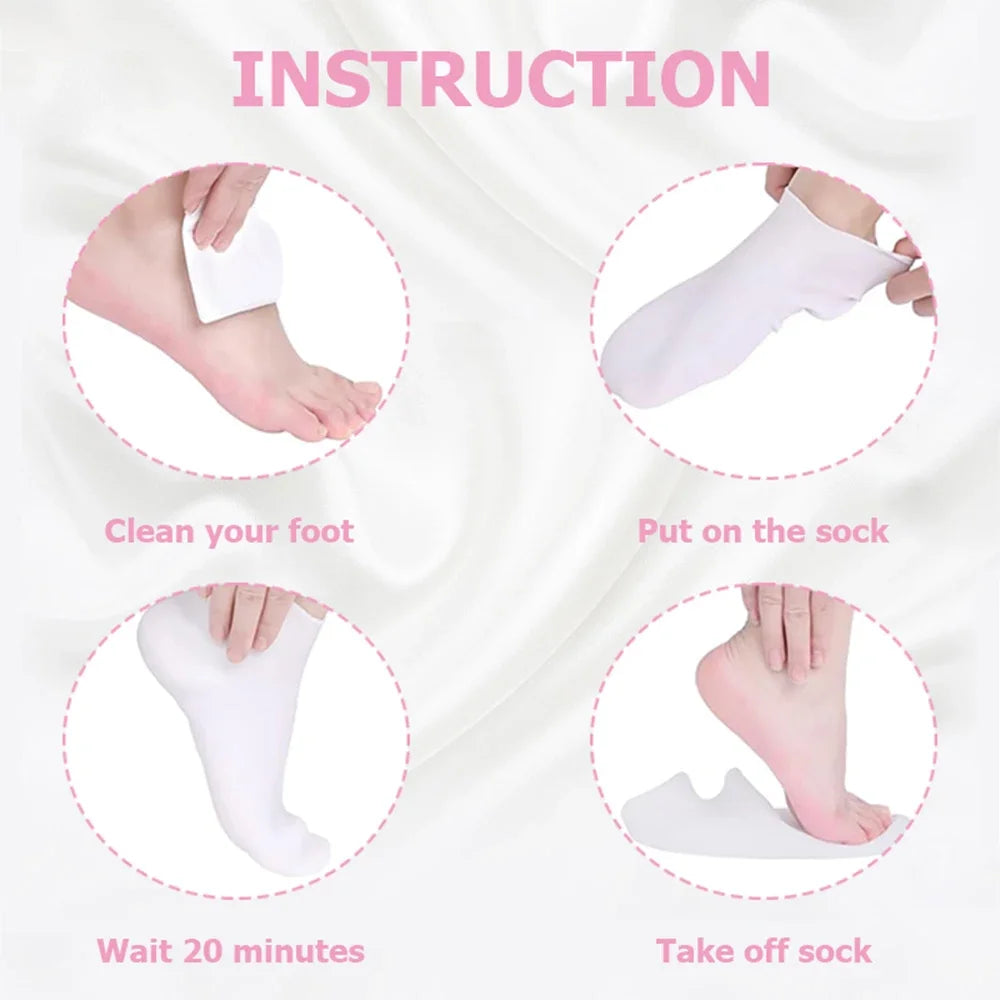 Silicone Gel Moisturizing Socks