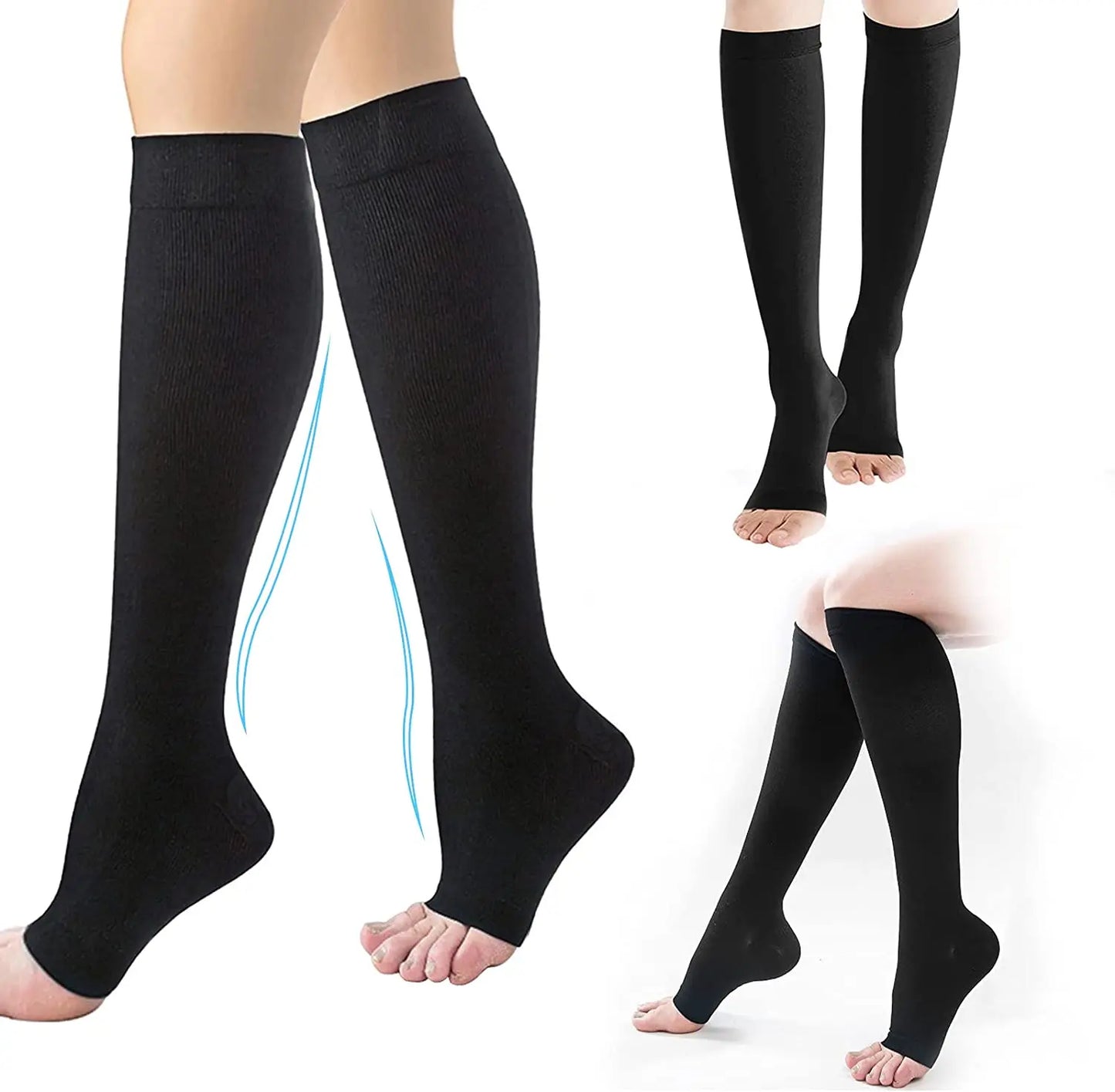 Toeless Medical Compression Socks
