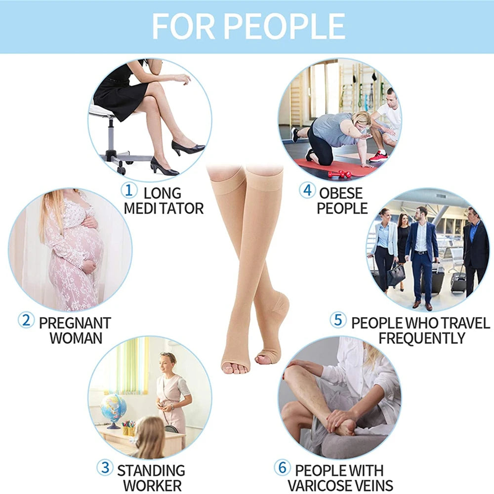 Toeless Medical Compression Socks