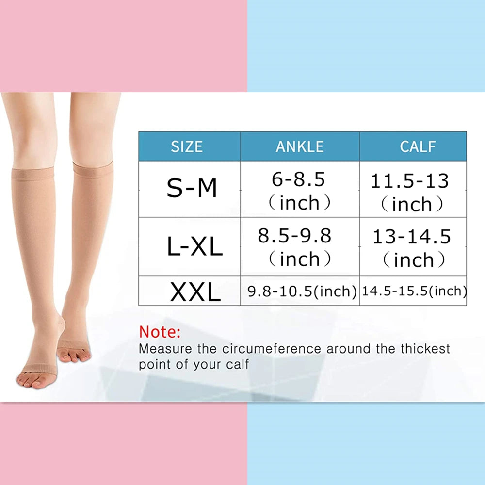 Toeless Medical Compression Socks