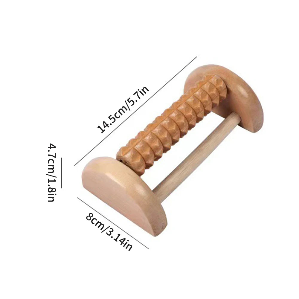 Wooden Foot Roller Massager