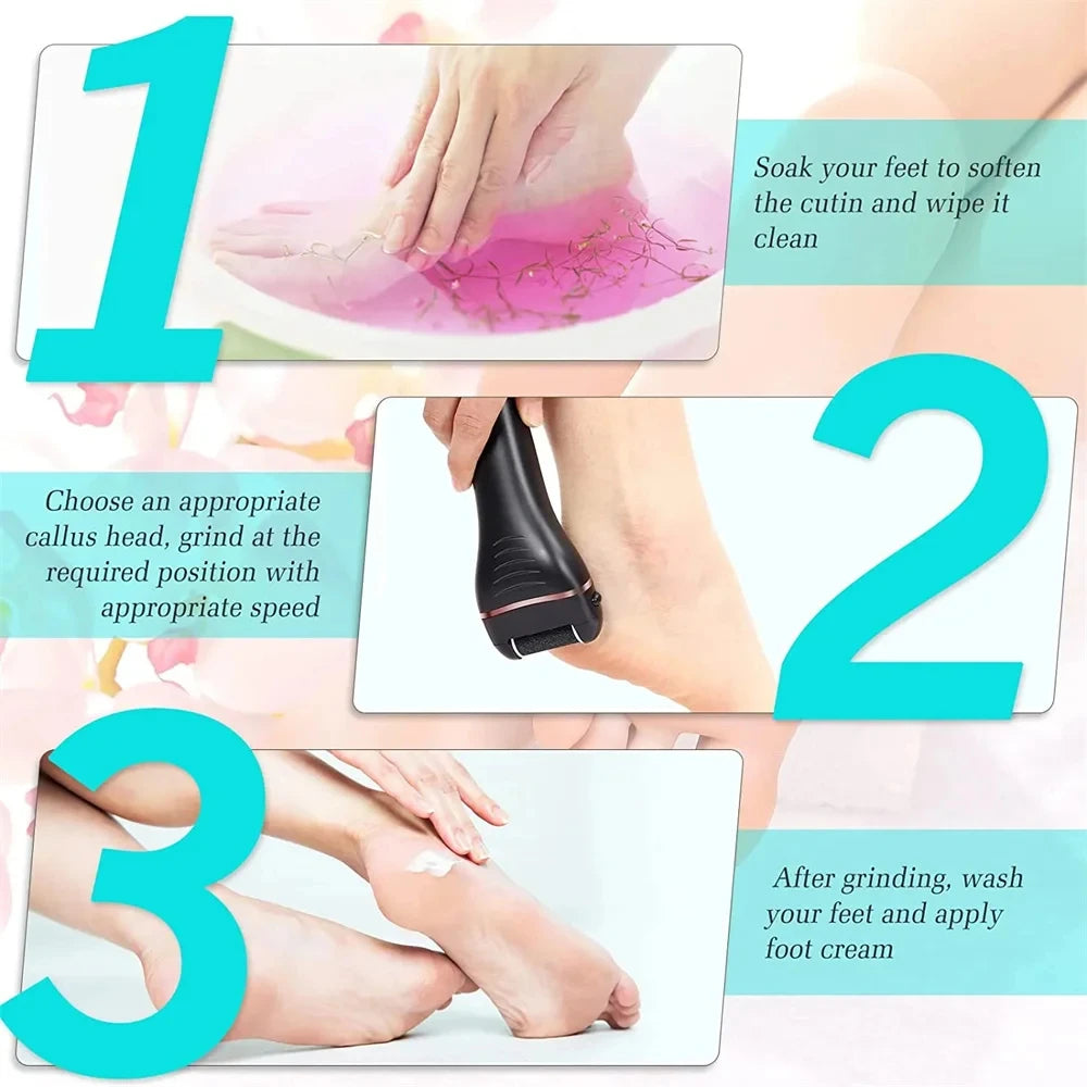 Rechargeable Electric Foot Grinder