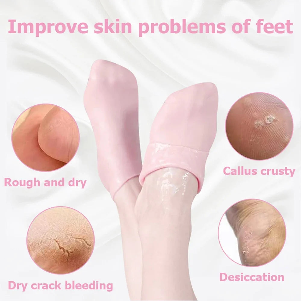 Silicone Gel Moisturizing Socks