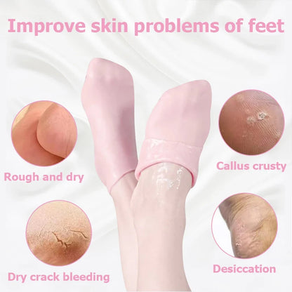 Silicone Gel Moisturizing Socks