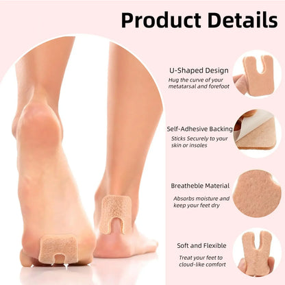 U-Shaped Metatarsal Felt Pads
